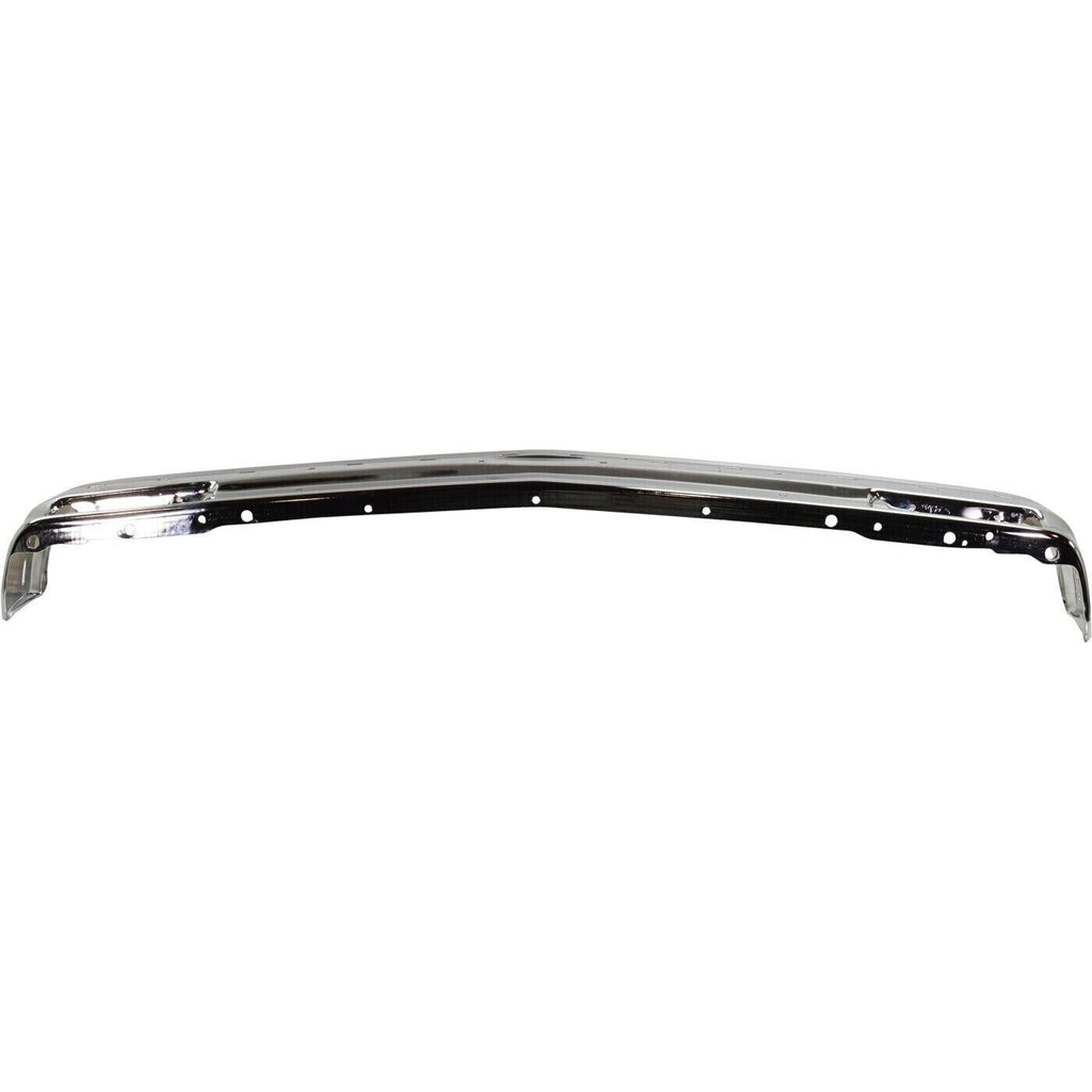 Front Bumper Chrome Steel With Molding Holes For 1991-1994 Chevrolet S10 Blazer