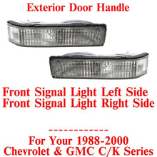 Load image into Gallery viewer, Front Signal Lights Lens and Housing LH &amp;RH For 1988-2000 Chevy &amp; GMC C/K Series