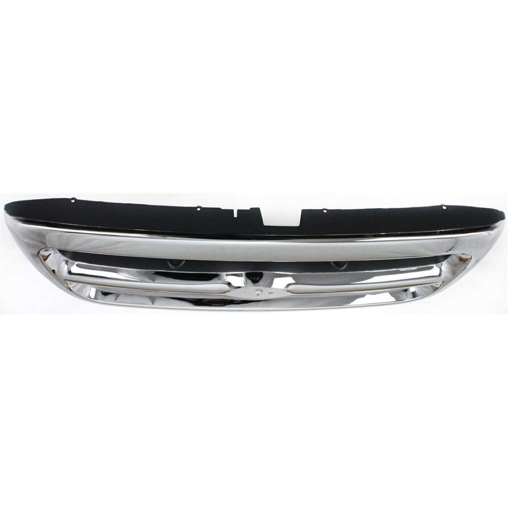 Grille Assembly Chrome Shell / Painted Gray Insert For 98-00 Ford Ranger 2WD XLT