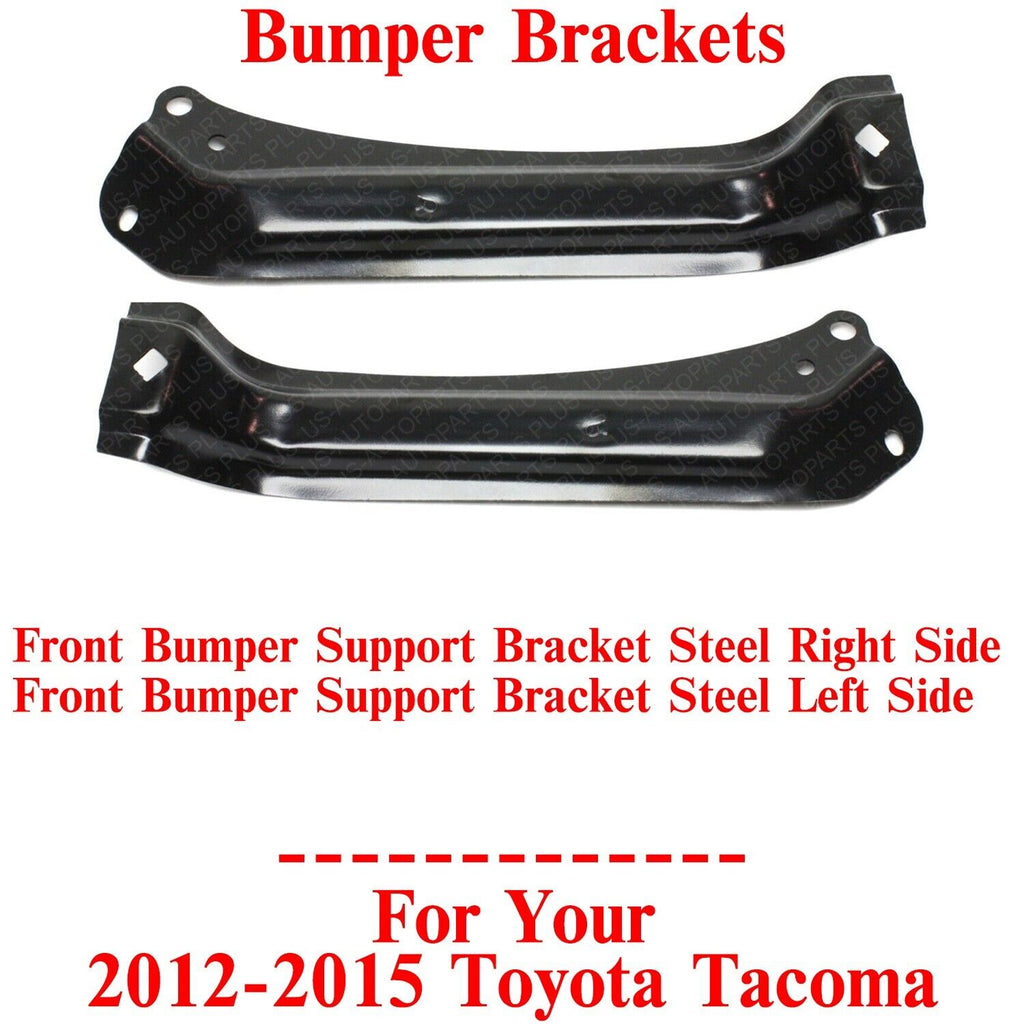 Front Bumper Support Brackets Steel Left&Right Side For 2012-2015 Toyota Tacoma