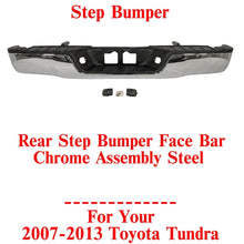 Load image into Gallery viewer, Rear Step Bumper Face Bar Chrome Assembly Steel For 2007-2013 Toyota Tundra