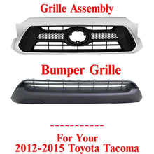 Load image into Gallery viewer, Front Bumper Upper &amp; Lower Grille Assembly For 2012-2015 Toyota Tacoma