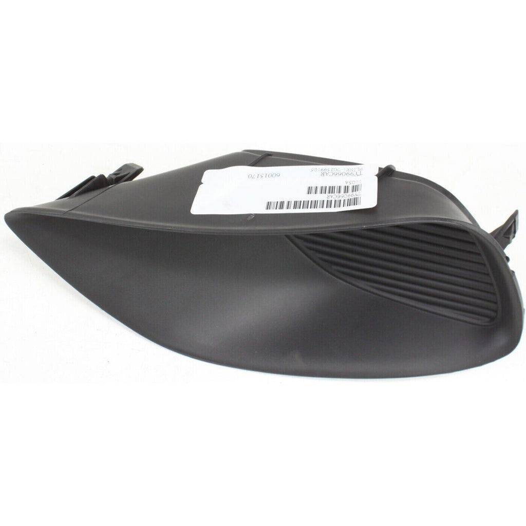 Front Fog Covers Primed Left & Right Side For 2007-2012 Toyota Yaris Sedan