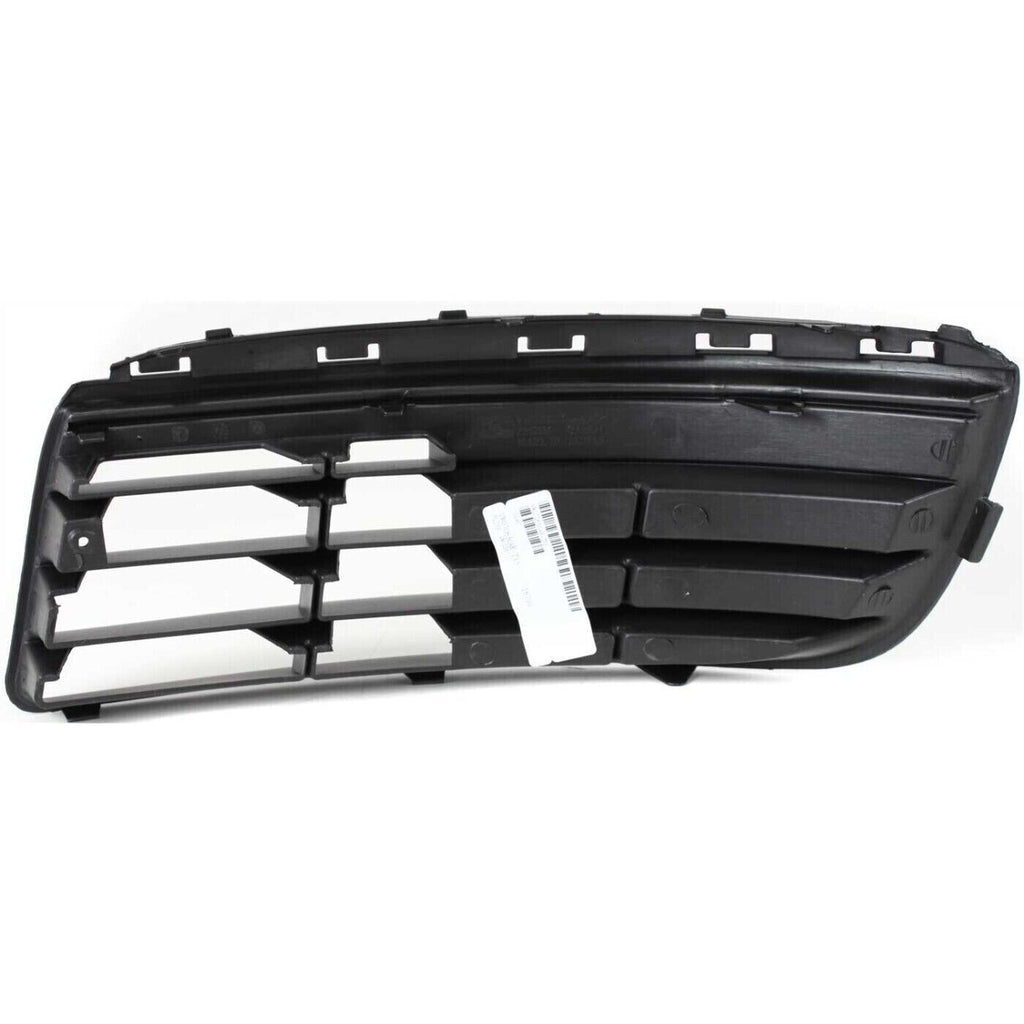 Front Bumper Chrome Moldings + Fog Cover Textured For 2005-2010 Volkswagen Jetta