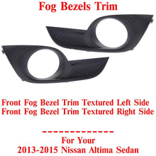 Load image into Gallery viewer, Front Fog Bezels Trim Textured Left&amp;Right Side For 2013-2015 Nissan Altima Sedan