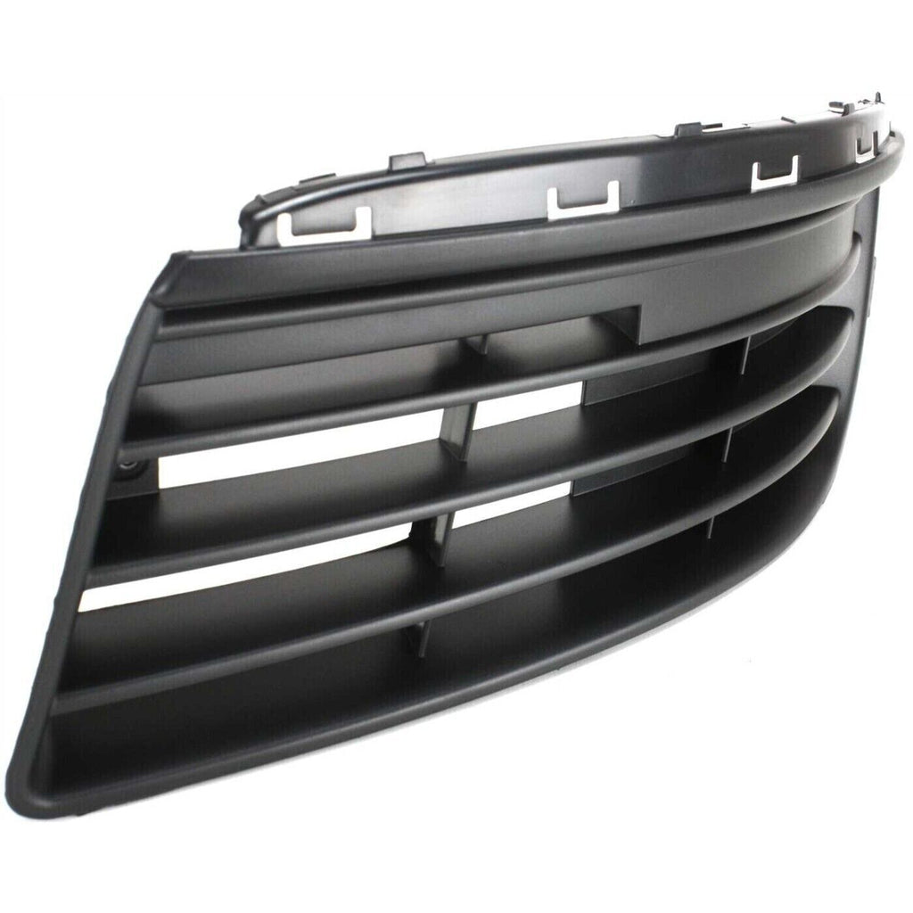 Front Bumper Chrome Moldings + Fog Cover Textured For 2005-2010 Volkswagen Jetta