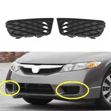 Load image into Gallery viewer, Honda Civic 09-11 Front Fog Lamp Cover Set RH &amp; LH Black