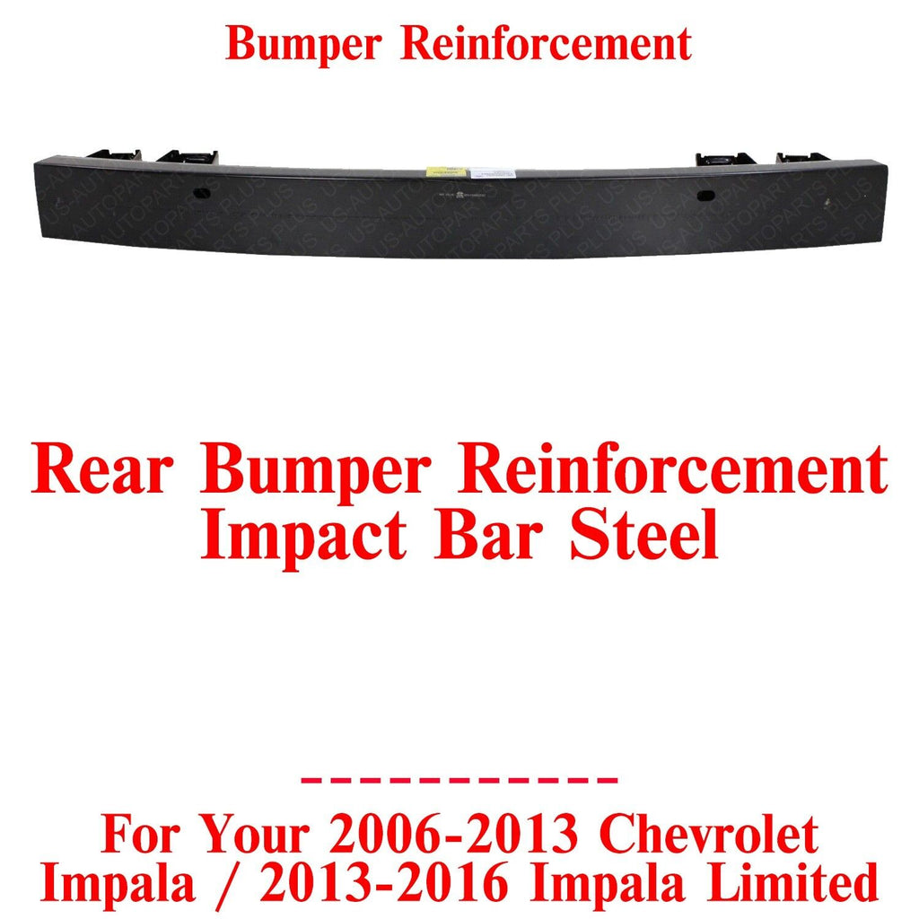 Rear Bumper Reinforcement Impact Bar For 2006-2013 Chevy Impala / 13-16 Limited