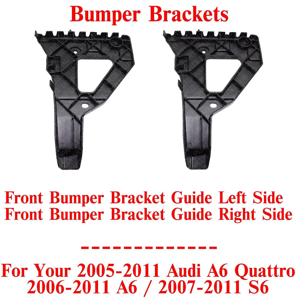 Front Bumper Brackets Guide LH&RH For 2005-11 Audi A6 Quattro / 2006-11 A6 / S6