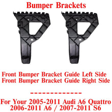 Load image into Gallery viewer, Front Bumper Brackets Guide LH&amp;RH For 2005-11 Audi A6 Quattro / 2006-11 A6 / S6