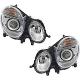Mercedes E-Class 2007-2009 Head Lamp Assembly RH LH Halogen