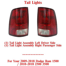 Load image into Gallery viewer, Tail Lights Assembly LH &amp; RH For 2009-2018 Dodge Ram 1500 / 2010-2018 2500 3500
