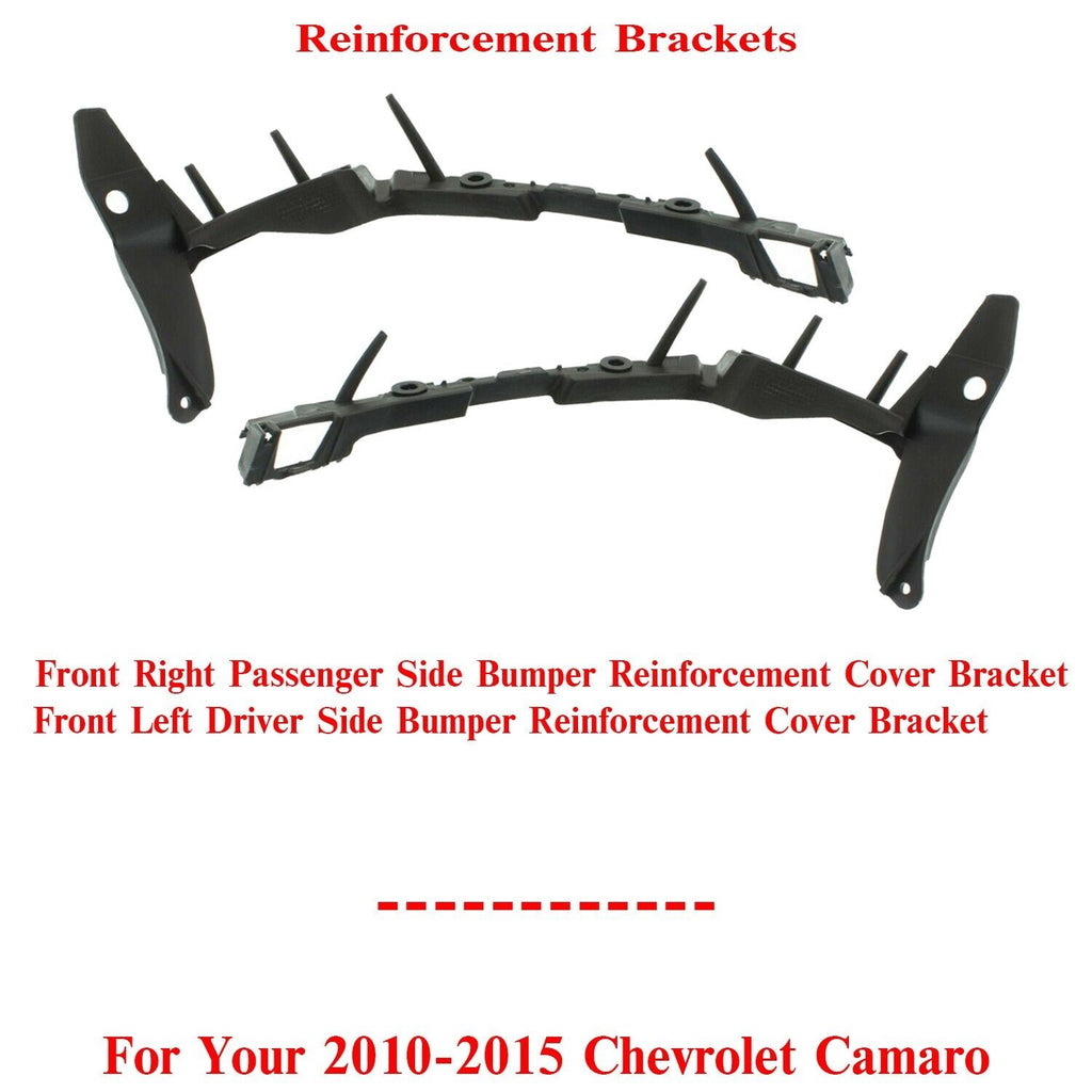 Front Bumper Reinforcement Brackets LH & RH Side For 2010-2015 Chevrolet Camaro