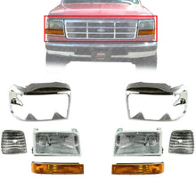 Load image into Gallery viewer, Front Headlights+Head Lamps Door+Signal+Corner Lamps For 1999-1997 Ford F-Series