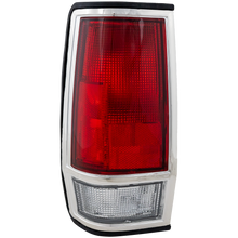 Load image into Gallery viewer, New Tail Light Direct Replacement For NISSAN PICKUP 85-86 TAIL LAMP LH, Lens and Housing, w/ Chrome Trim NI2808101 2655980W00