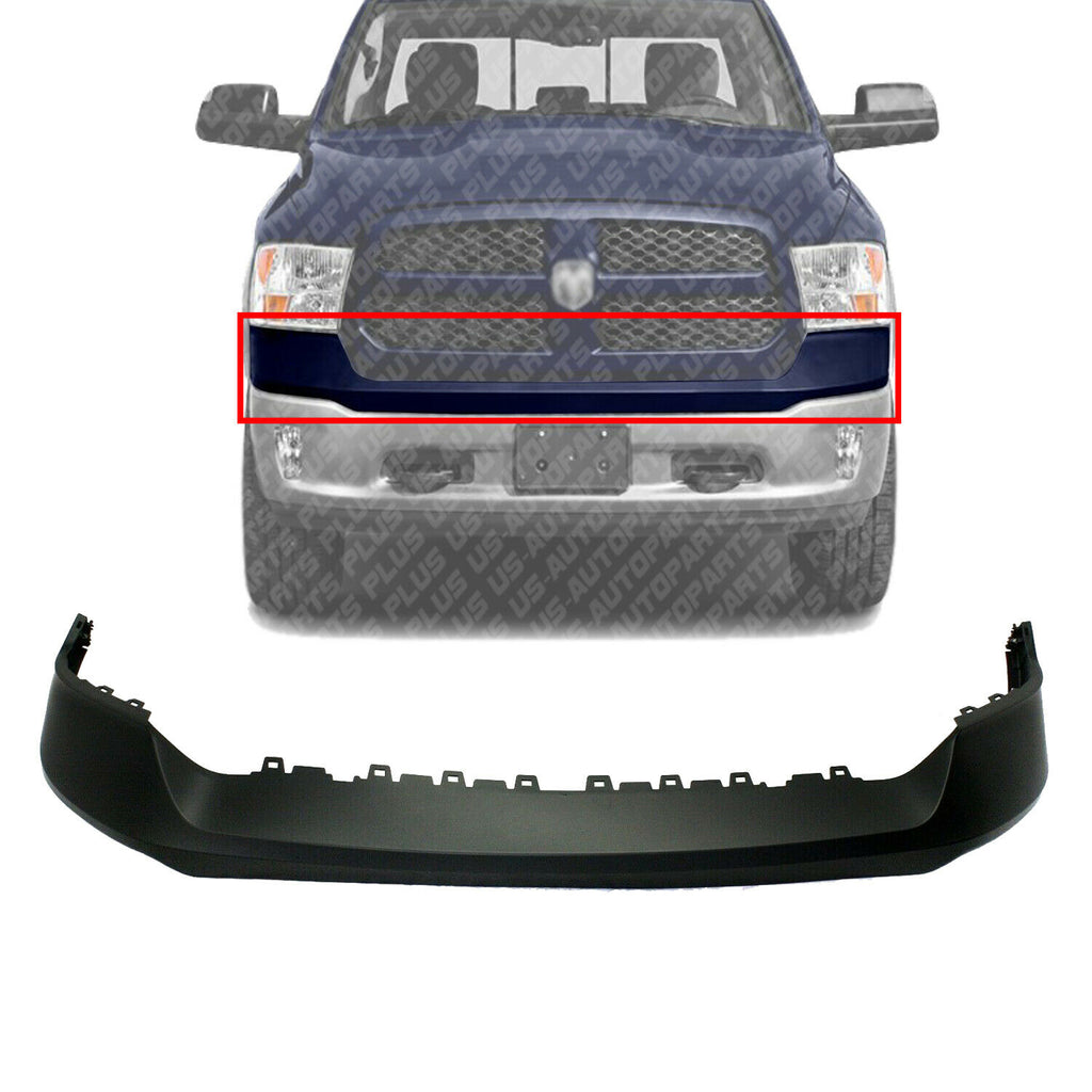 Front Bumper Upper Cover Primed For 2013-2020 Dodge Ram 1500