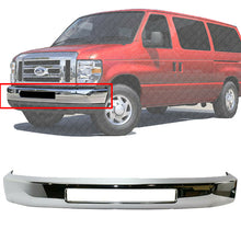 Load image into Gallery viewer, Front Bumper Face Bar Chrome Steel For 2008-2016 Ford Econoline