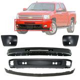 Front Bumper Face Bar Kit with Fog for 2007- 2013 Chevy Silverado 1500 Series