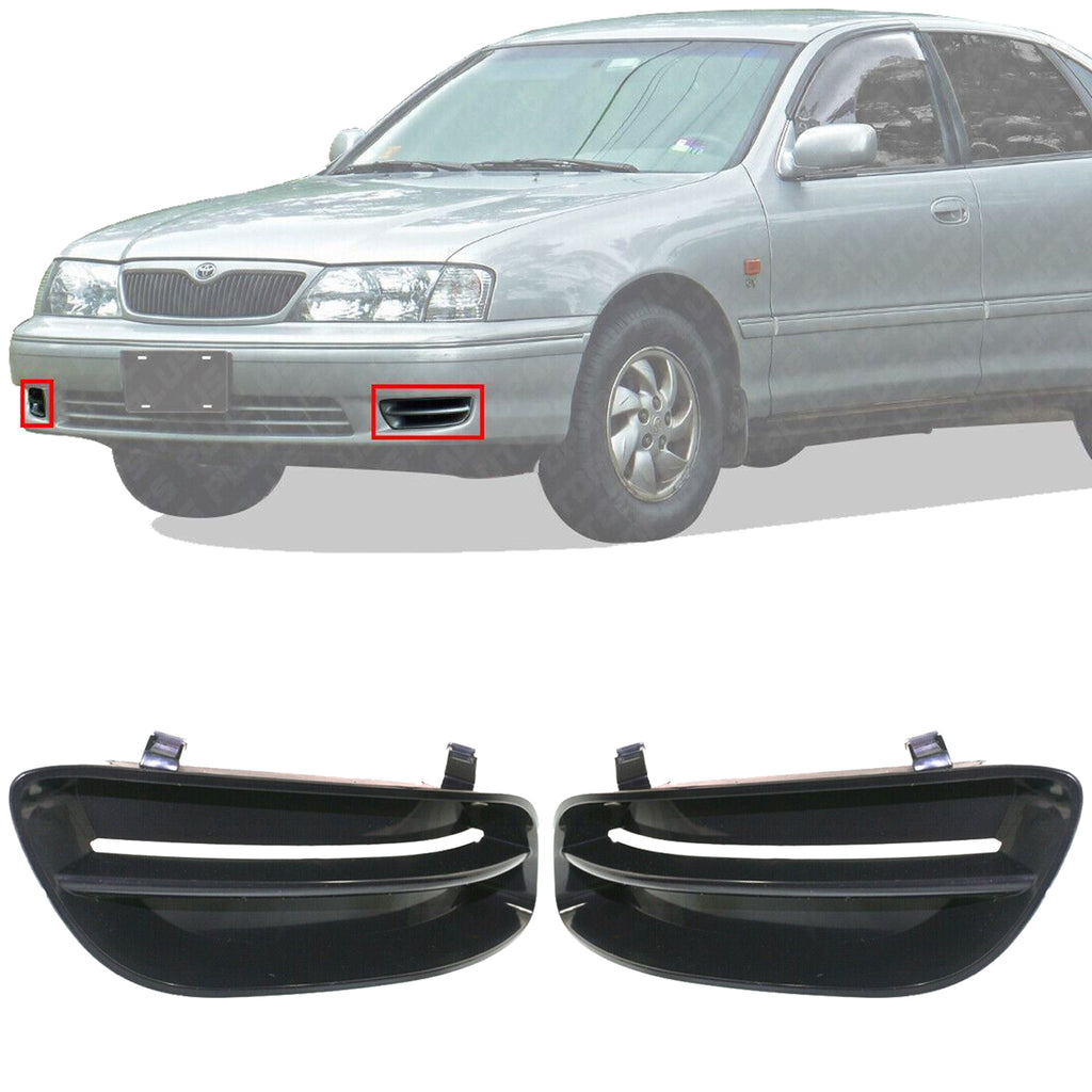 Front Bumper Fog Lamp Cover Primed Set Of 2 For 2000-2002 Toyota Avalon