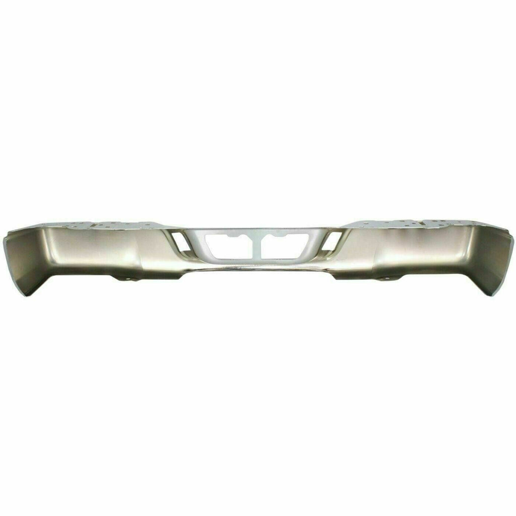 Rear Step Bumper Face Bar Chrome Steel For 2007 - 2013 Toyota Tundra Fleet Side