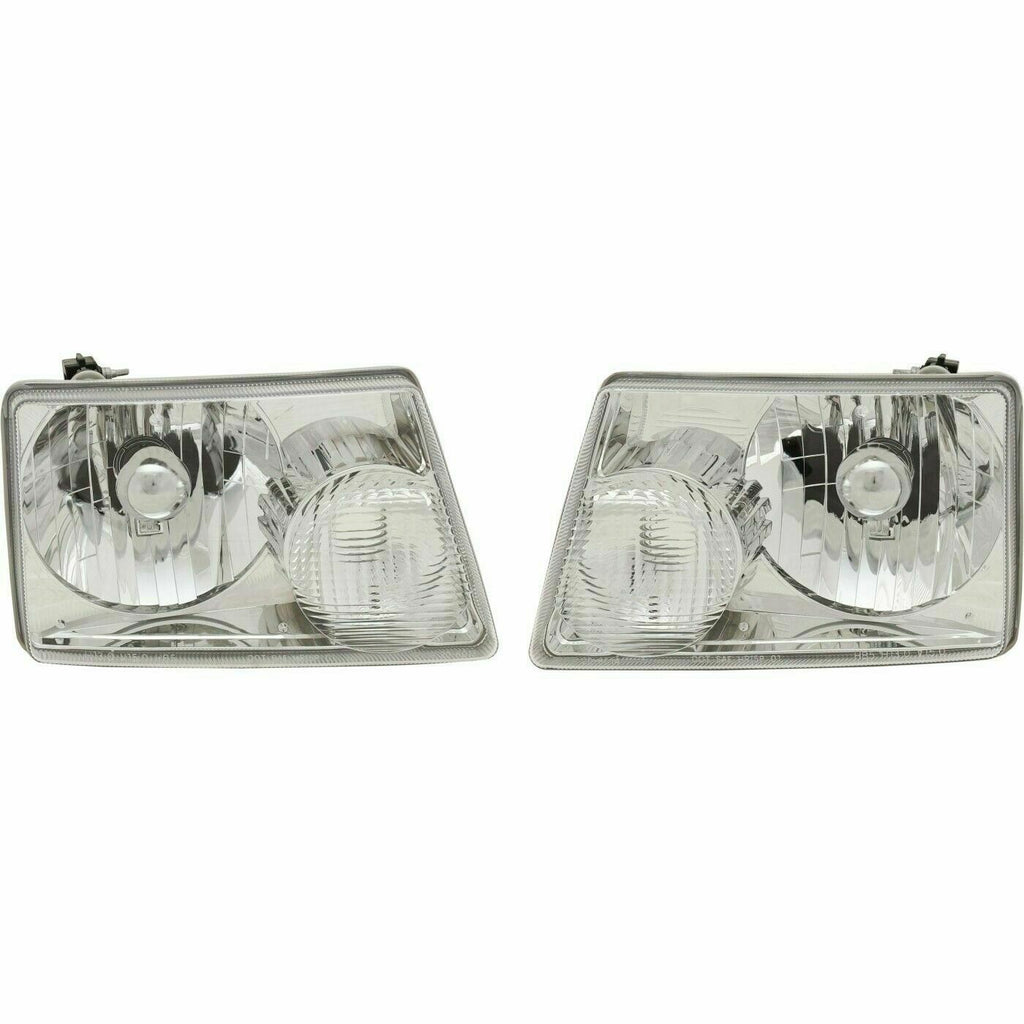 Front Headlights Set Left & Right Pair For 2001-2011 Ford Ranger Pickup Truck