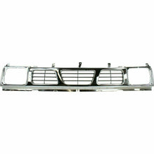 Load image into Gallery viewer, Front Bumper Chrome Steel + Grille Shell and Insert For 1996-1997 Nissan Pickup