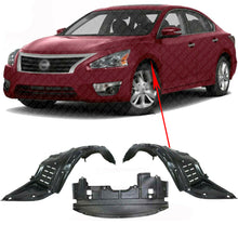 Load image into Gallery viewer, Front Engine Splash Shield Cover + Fender Liner LH &amp; RH For 09-14 Nissan Maxima