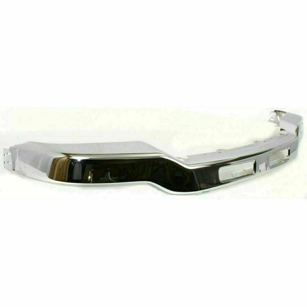 Front Chrome Steel Bumper + Lower Valance For 03-06 GMC Sierra 1500 2500HD 3500