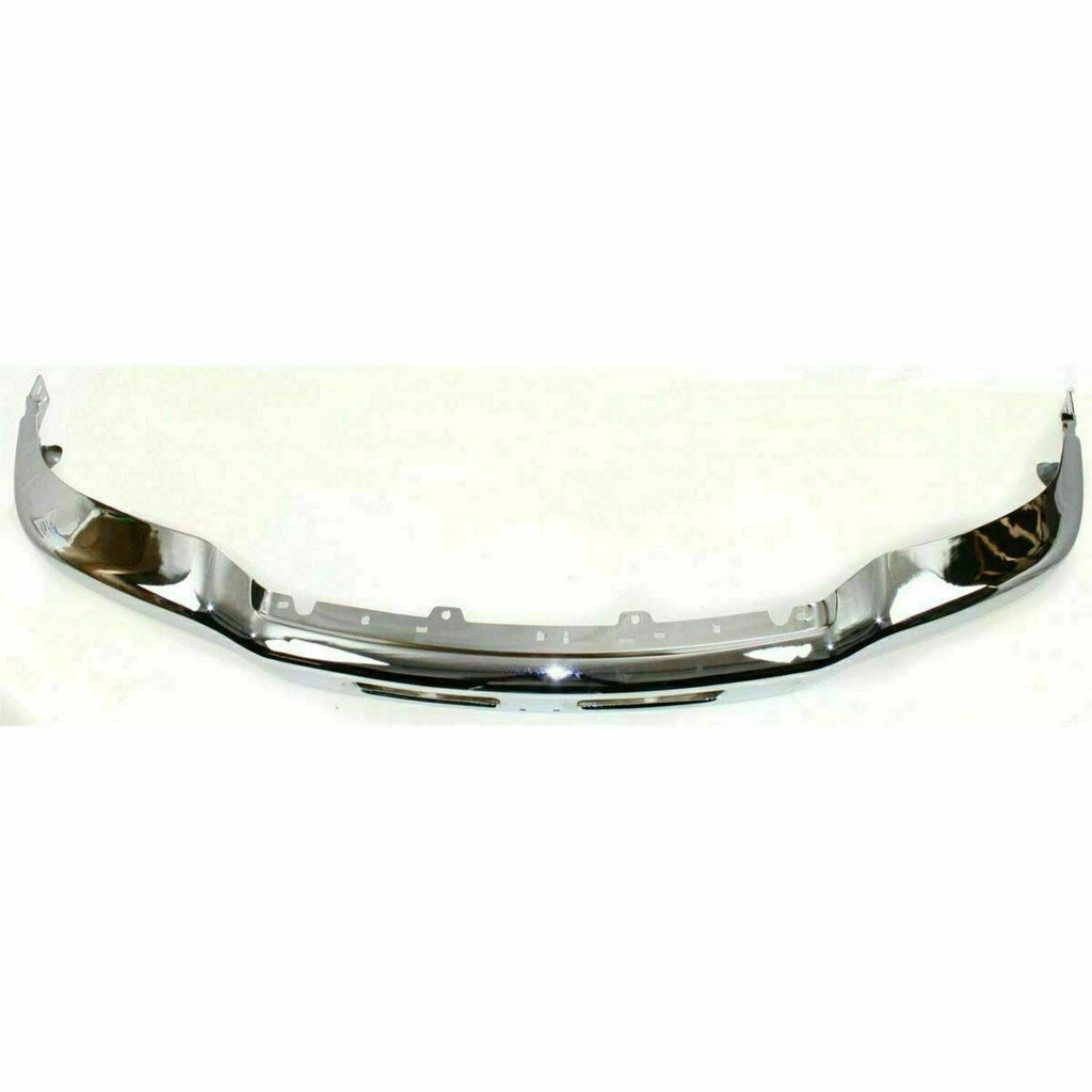 Front Chrome Steel Bumper + Lower Valance For 03-06 GMC Sierra 1500 2500HD 3500