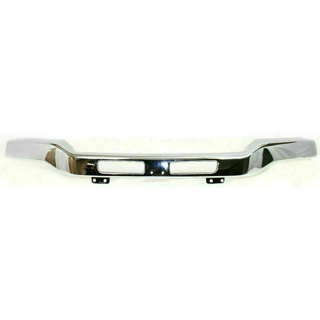 Front Chrome Steel Bumper + Lower Valance For 03-06 GMC Sierra 1500 2500HD 3500