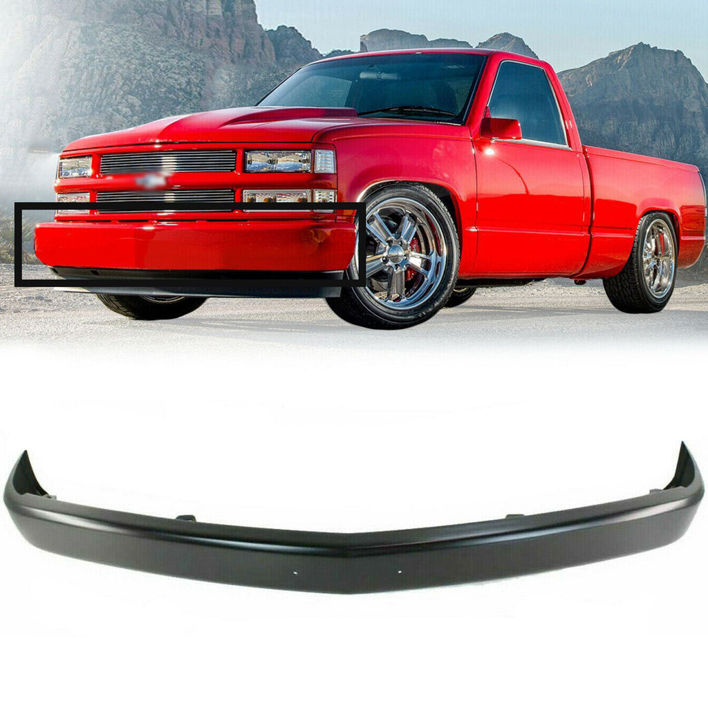 Front Bumper Primed Steel For 1988 - 2000 Chevrolet & GMC C/K Series Pick Up