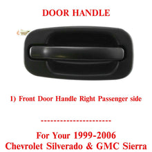 Load image into Gallery viewer, Rear Exterior Door Handle Textured RH For 99-06 Chevrolet Silverado &amp; GMC Sierra