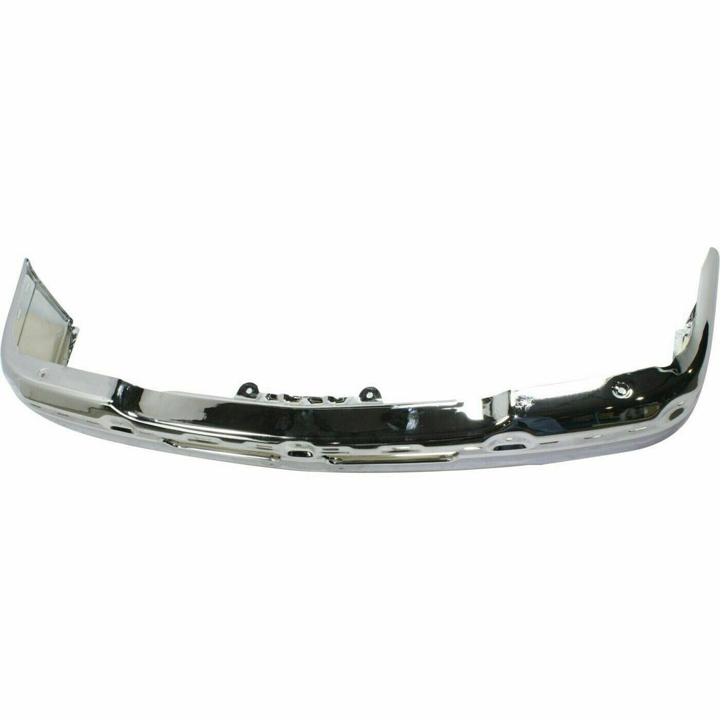 Front Chrome Bumper Steel+Valance+Upper+Brackets For 03-06 Chevy Silverado 1500