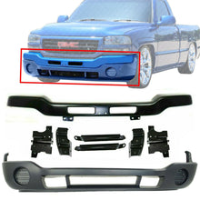 Load image into Gallery viewer, Front Bumper Primed Steel with Brackets + Lower Cover For 03-06 Sierra 1500-3500