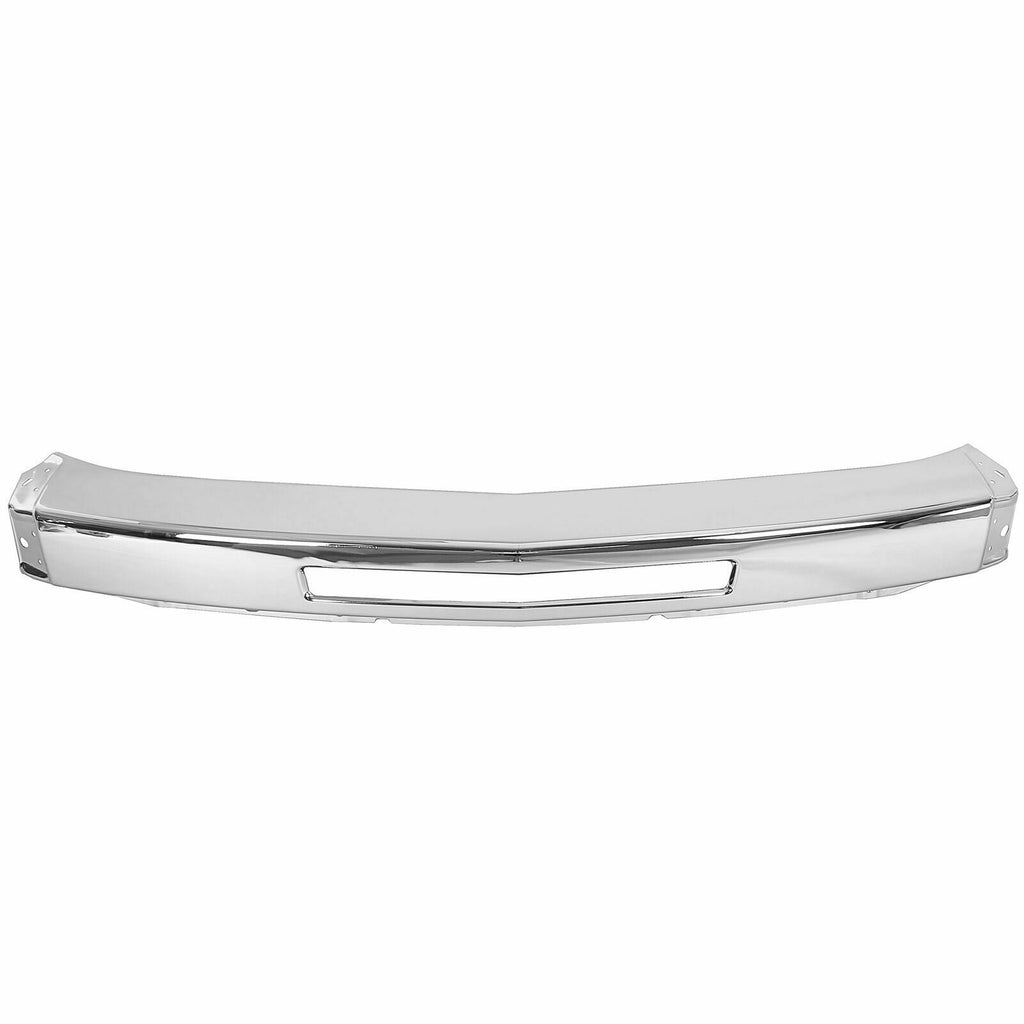 Front Chrome Steel Bumper Impact Face Bar For 2007-2013 Chevy Silverado 1500