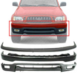 Front Bumper Primed Steel + Filler + Lower Valance For 2001-2004 Toyota Tacoma