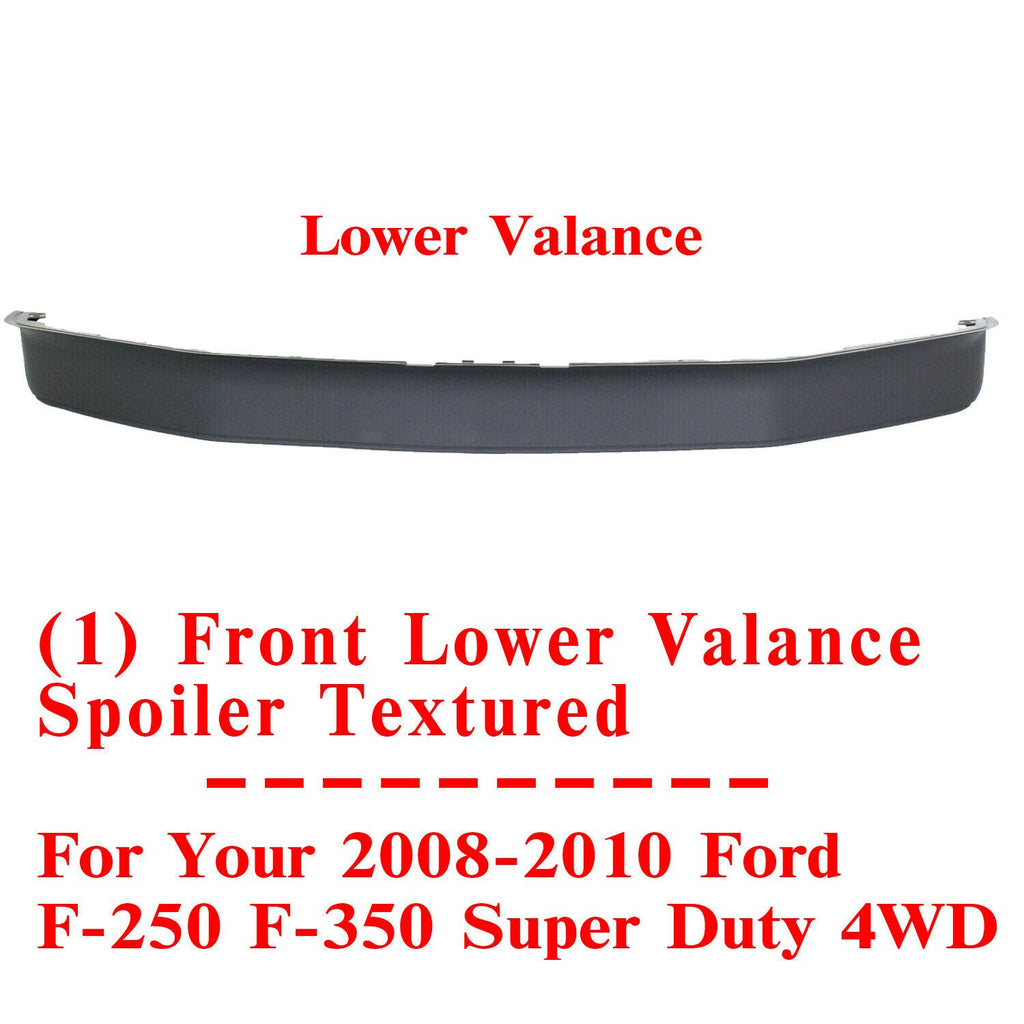 Front Lower Valance Spoiler Textured For 08-10 Ford F-250 F-350 Super Duty 4WD