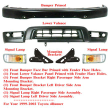 Load image into Gallery viewer, Front Primed Bumper + Valance + Lights + Bracket For 1999-2002 Toyota 4Runner