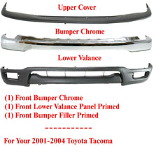 Load image into Gallery viewer, Front Chrome Bumper Air Deflector Valance Kit For 2001-2004 Toyota Tacoma