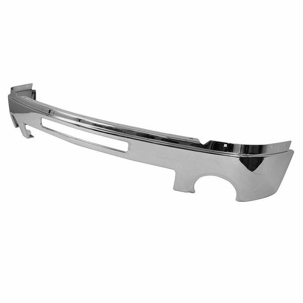 Front Bumper Chrome Steel Complete Kit For 2007 - 2013 GMC Sierra 1500 Pickup