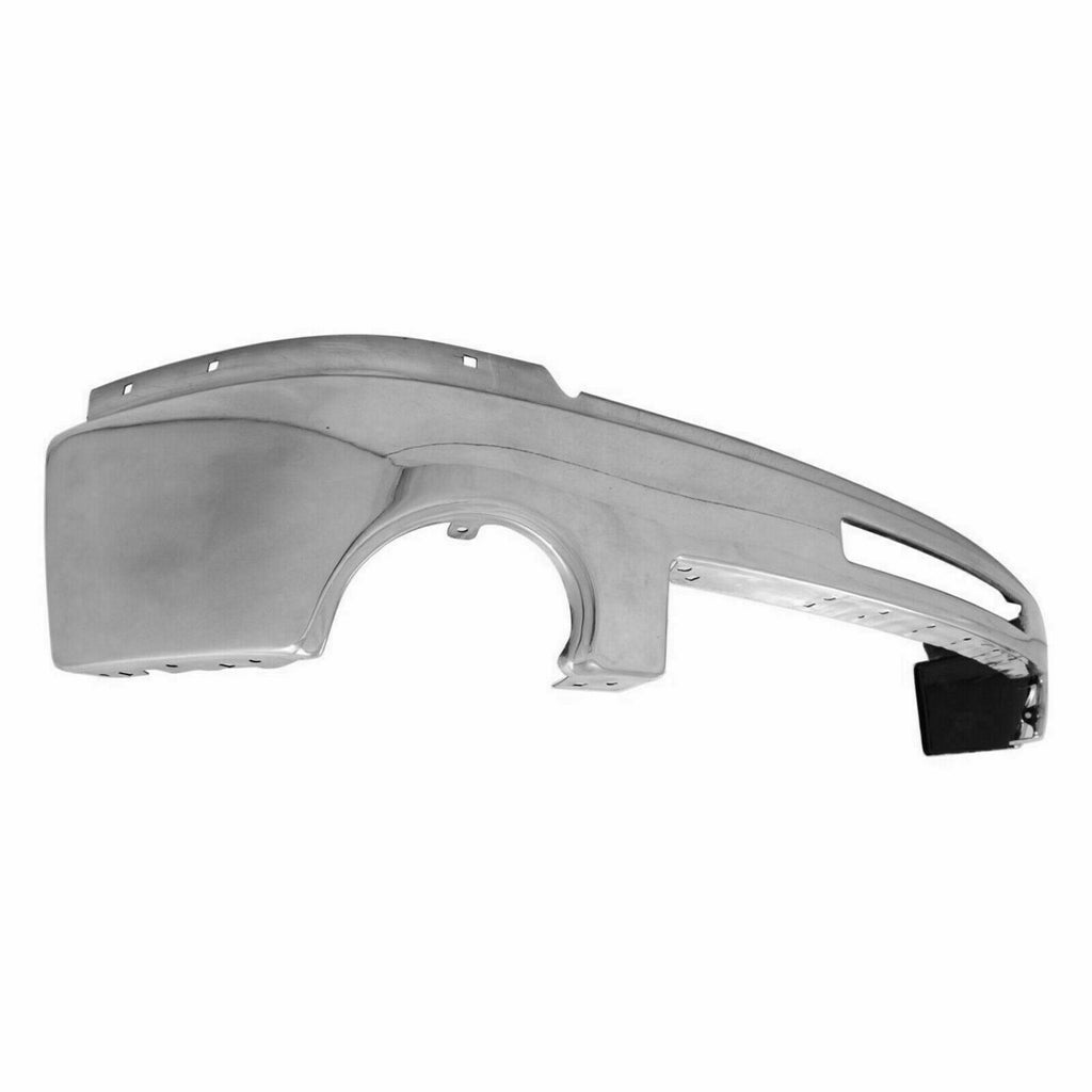 Front Bumper Chrome Steel Complete Kit For 2007 - 2013 GMC Sierra 1500 Pickup