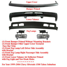 Load image into Gallery viewer, Front Primed Bumper Steel Kit For 1999-2004 Chevy Silverado 1500 Tahoe Suburban