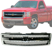 Load image into Gallery viewer, Front Grille Chrome Shell and Textured Insert For 07-13 Chevrolet Silverado 1500