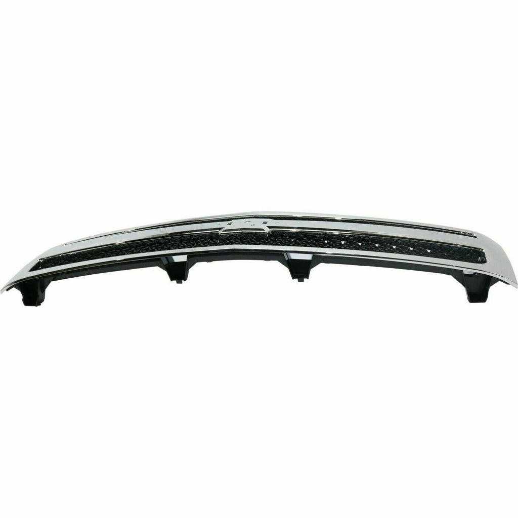 Front Grille Chrome Shell and Textured Insert For 07-13 Chevrolet Silverado 1500