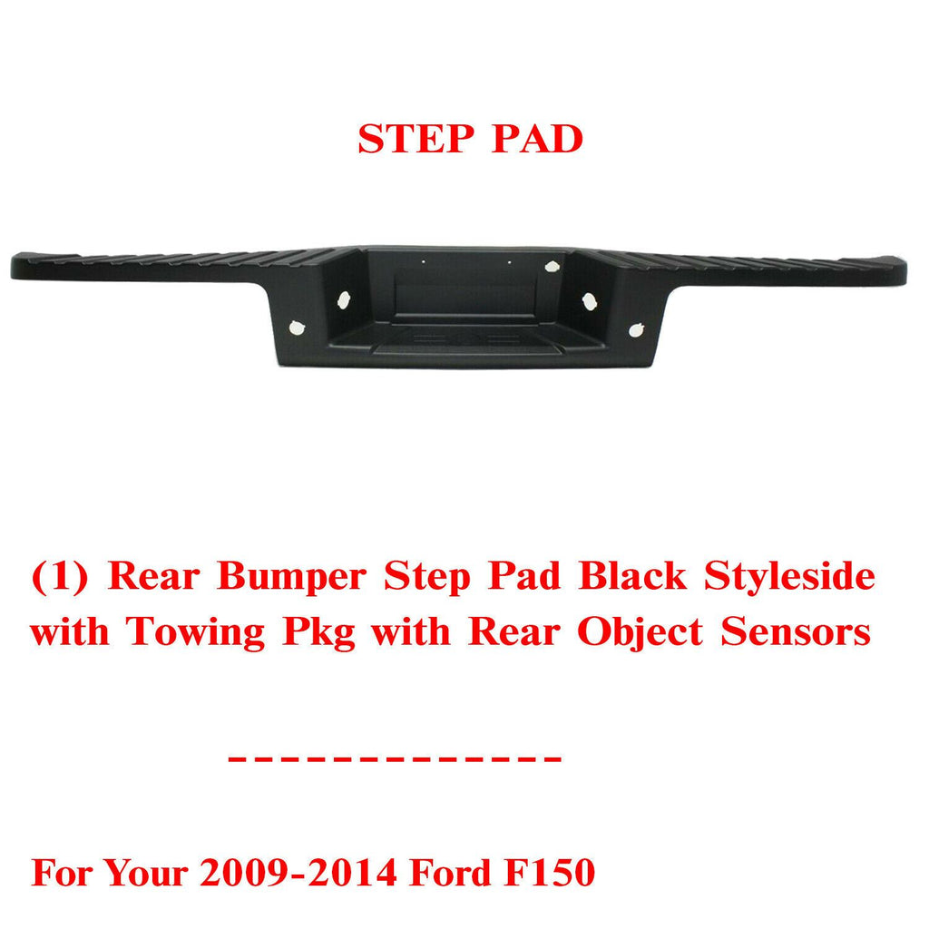 Rear Bumper Textured Molding Step Pad Cover For 2009-2014 Ford F150 / Raptor