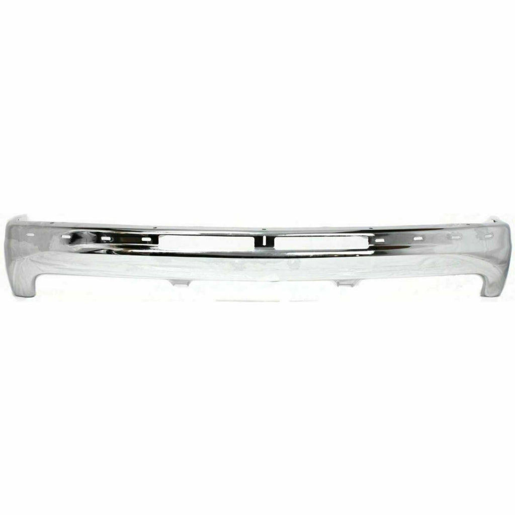 Front Bumper Chrome + Valance + Filler For 99-02 Silverado 1500 / Tahoe Suburban