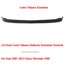 Load image into Gallery viewer, Front Lower Valance Deflector Extension Textured For 07-13 Chevy Silverado 1500