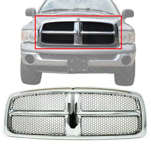 Load image into Gallery viewer, Front Grille Chrome Shell and Insert For 2002-2005 Dodge Ram 1500 2500 3500