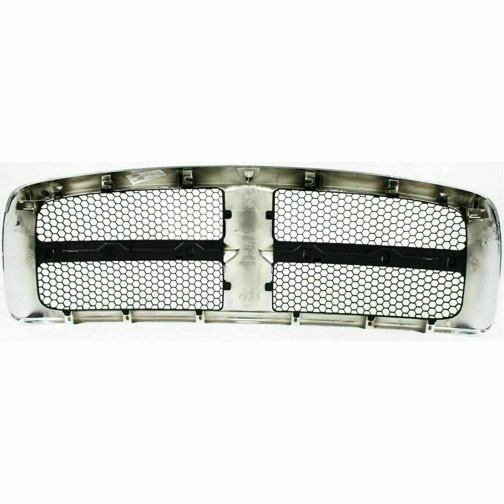 Front Grille Chrome Shell and Insert For 2002-2005 Dodge Ram 1500 2500 3500