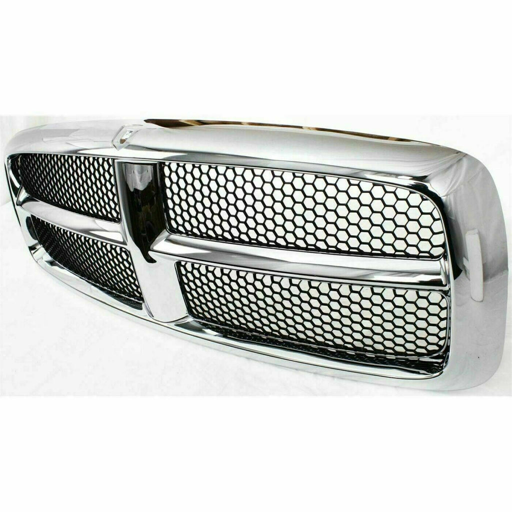 Front Grille Chrome Shell and Insert For 2002-2005 Dodge Ram 1500 2500 3500